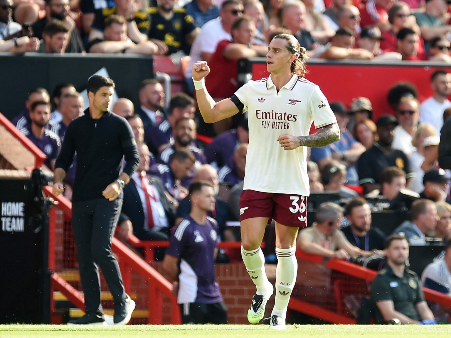 Arsenal, en el debut de Heinze como ayudante de Arteta, le ganó a Manchester United que no tuvo ni en el banco a Garnacho | FM Avenida