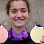 Candela Vázquez fue recibida en el Estadio tras su doble medalla en los Panamericanos Junior | FM Avenida