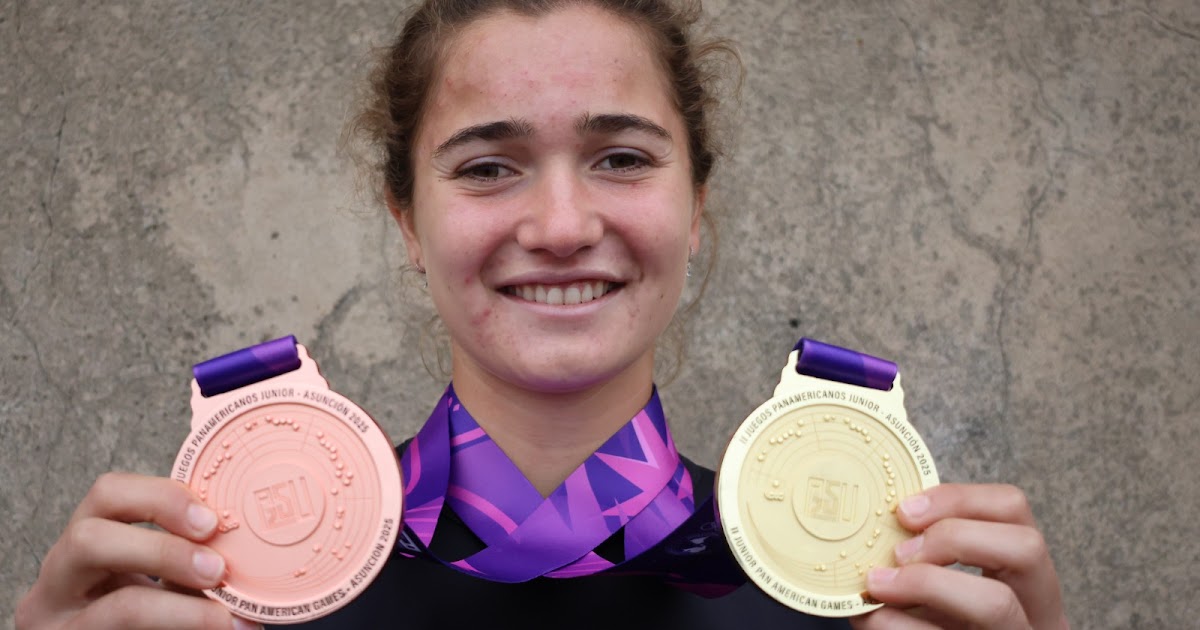 Candela Vázquez fue recibida en el Estadio tras su doble medalla en los Panamericanos Junior | FM Avenida