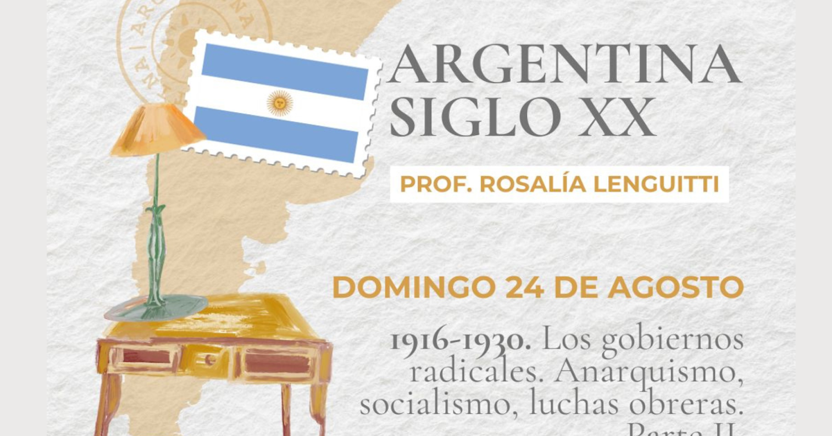Continúa el ciclo de charlas sobre la historia argentina del siglo XX | FM Avenida