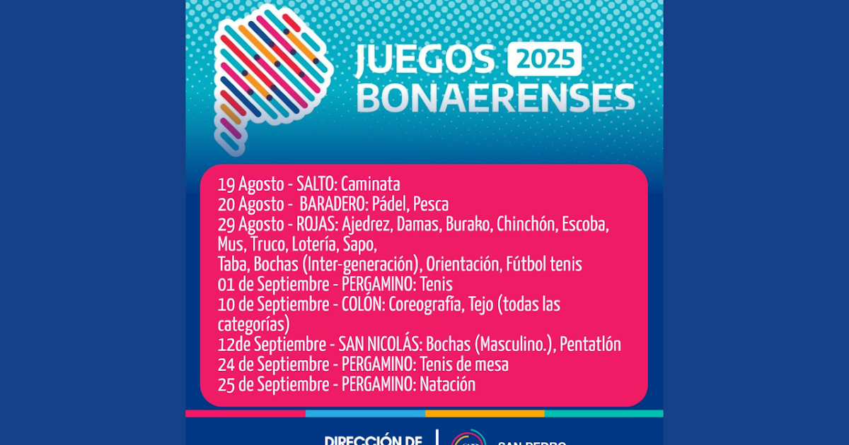 Cronograma definido para los Juegos Bonaerenses de Adultos Mayores | FM Avenida
