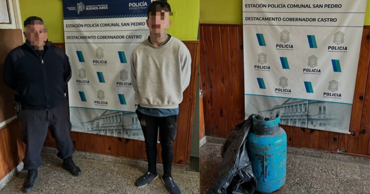Detienen a un joven de Ramallo por robar una garrafa en Gobernador Castro | FM Avenida