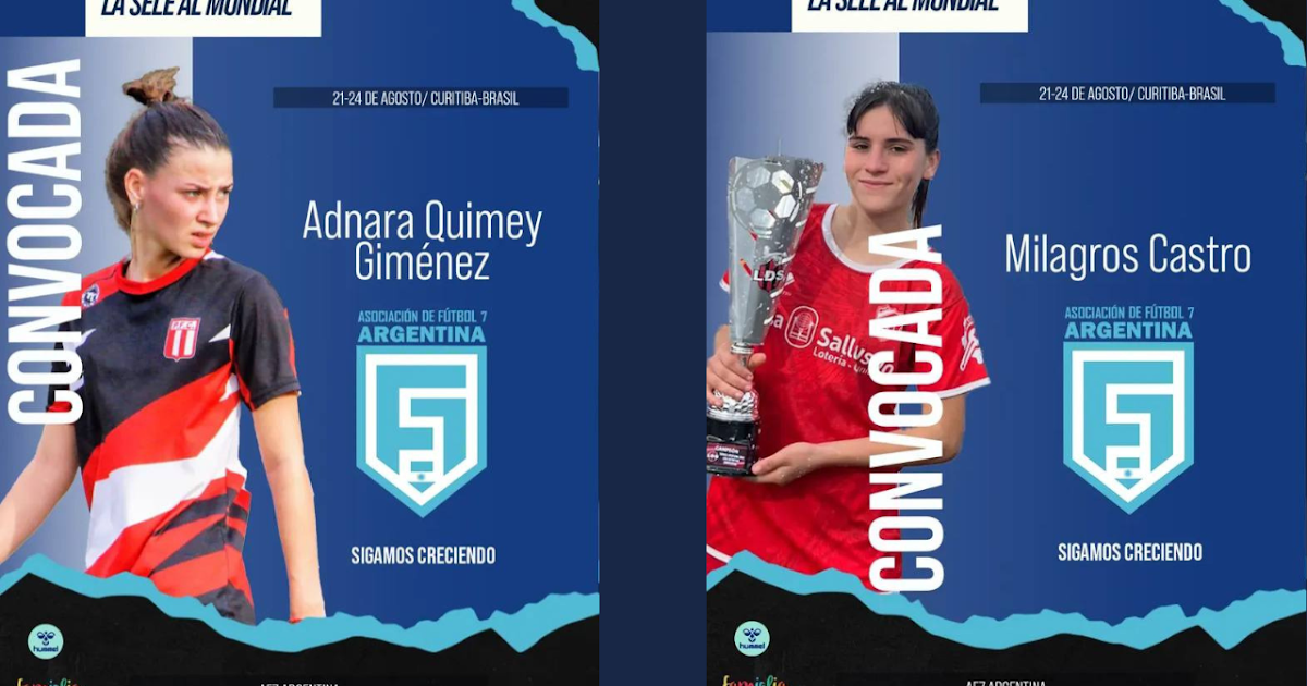 Milagros Castro y Adnara Giménez comienzan su participación en el Mundial de Fútbol 7 | FM Avenida