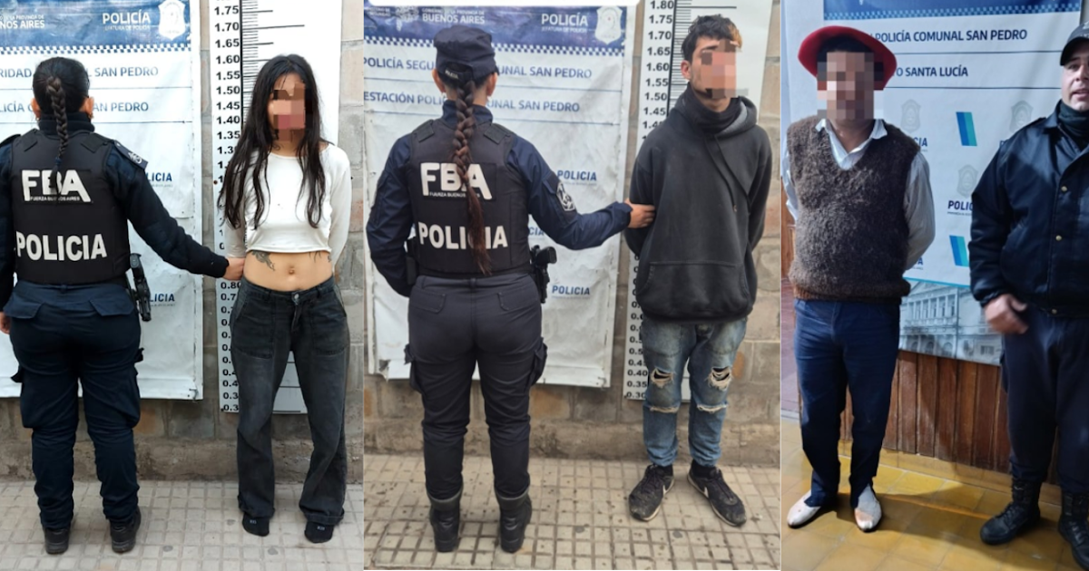 Una mujer y dos varones detenidos en San Pedro y Santa Lucía durante operativos de control | FM Avenida