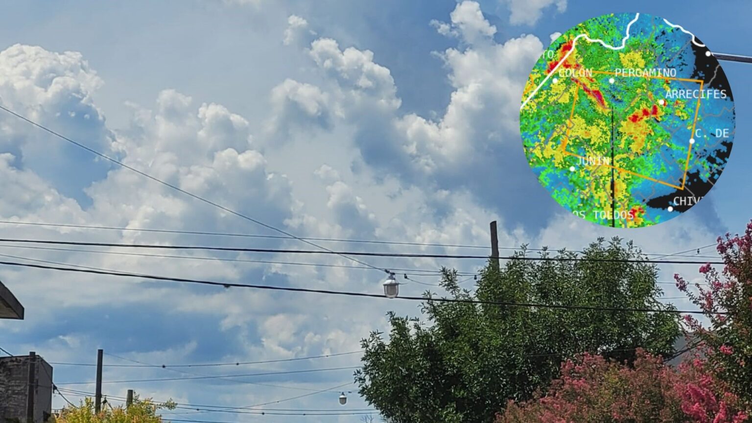 Atención Santa Lucía y Pueblo Doyle: alerta a corto plazo por tormentas severas y lluvias intensas | FM Avenida