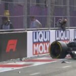 F1 GP de Azerbaiyán: Franco Colapinto no pudo evitar el golpe contra el muro tras el despiste de Gasly y largará 16° en Bakú | FM Avenida