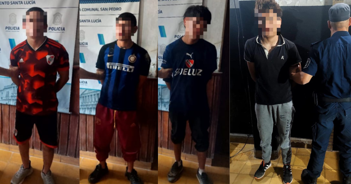 Tres aprehendidos por robo en una despensa en Santa Lucía: un cuarto cayó tras chocar un auto robado | FM Avenida