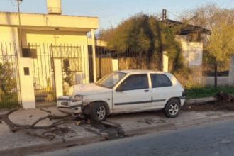 Un auto chocó contra un árbol pero no hubo heridos | FM Avenida