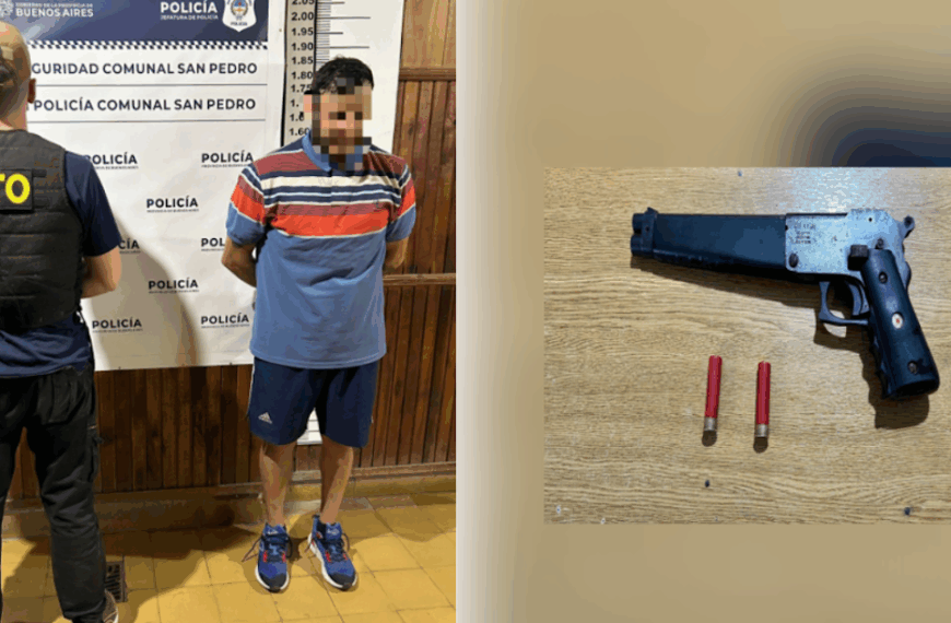 Intentó fugarse de un allanamiento y descartó un pistolón: fue detenido | FM Avenida
