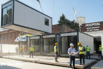 Avanza la construcción modular de los nuevos consultorios externos del Hospital Emilio Ruffa | FM Avenida