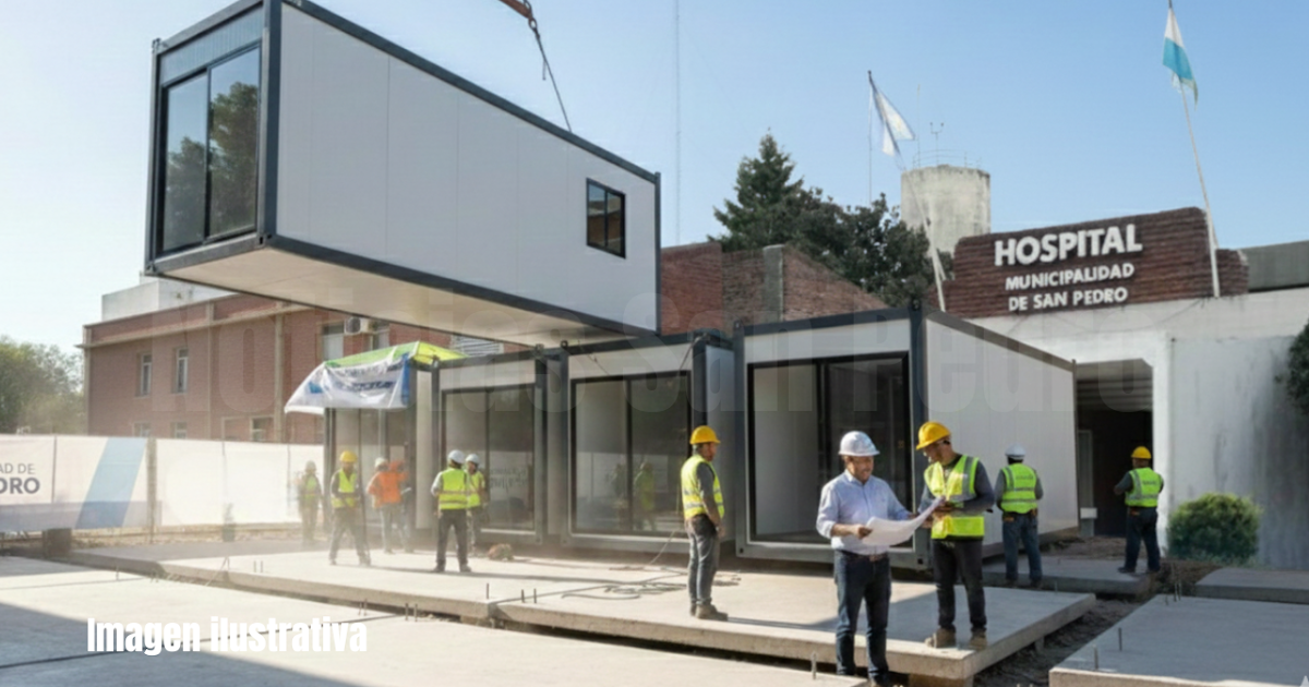 Avanza la construcción modular de los nuevos consultorios externos del Hospital Emilio Ruffa | FM Avenida