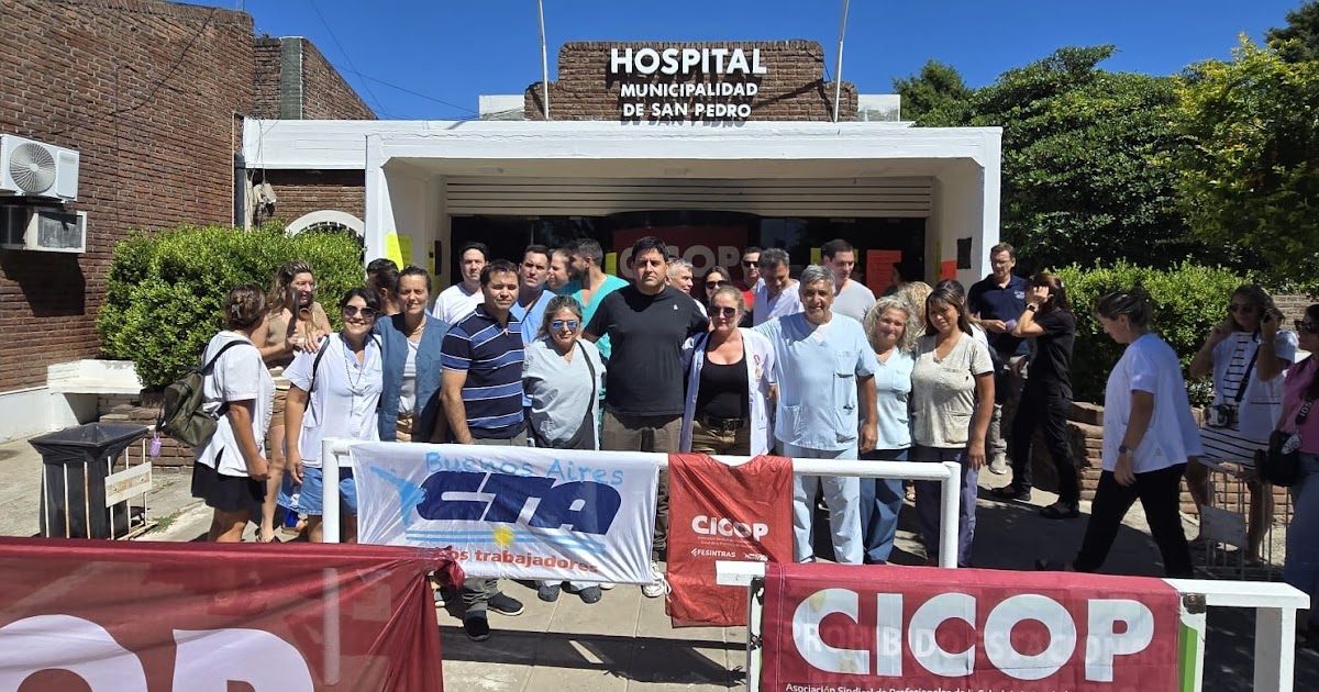 Cacerolazo de CICOP en el Hospital por falta de pago de sueldos y horas de guardia a profesionales de la salud | FM Avenida