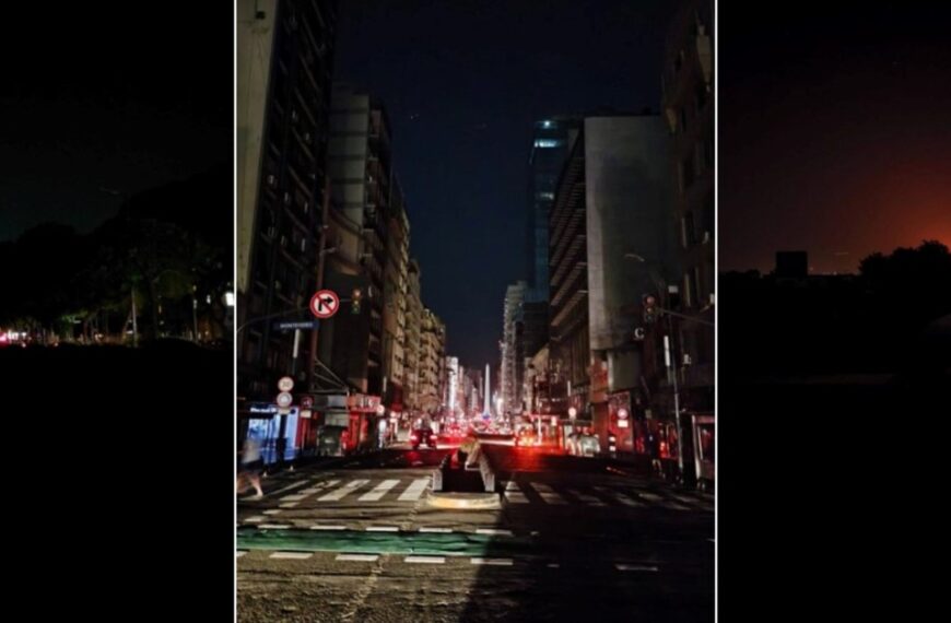 La 9 de Julio a oscuras y la comparación con Stranger Things: las redes reaccionaron al corte de luz en el AMBA | FM Avenida