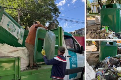 Sacaron los contenedores del Punto Verde de plaza Constitución por uso "irresponsable" | FM Avenida