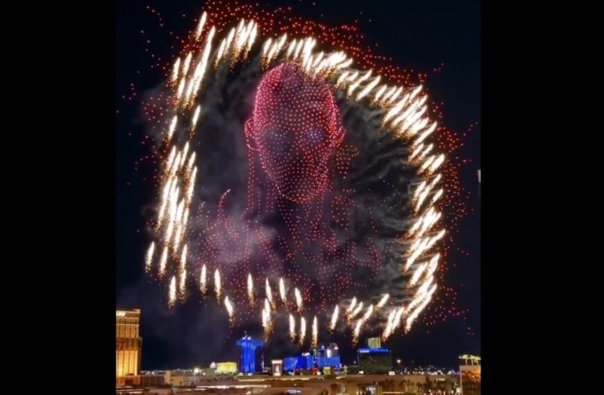 Stranger Things tomó el cielo de Las Vegas: un espectacular show con 5.000 drones y Vecna en escena que anticipa el capítulo final | FM Avenida