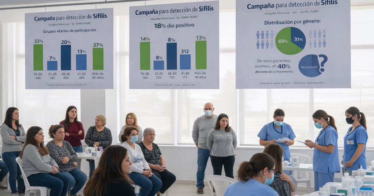 Un 18% de los testeos por sífilis resultó positivo durante la campaña de diagnóstico temprano | FM Avenida
