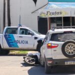 Colisión entre una camioneta y una moto dejó un lesionado leve | FM Avenida