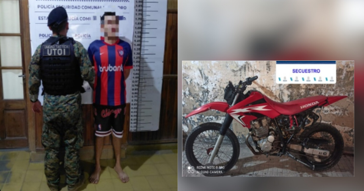 Detienen a un joven tras una persecución: circulaba en una moto adulterada y con droga | FM Avenida