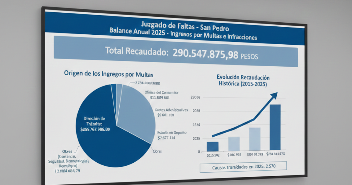 El Juzgado de Faltas aplicó multas por más de 290 millones de pesos durante 2025 | FM Avenida