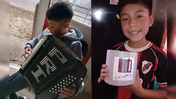 El sueño de Lihuen: organizan una rifa solidaria para que pueda comprarse su propio acordeón | FM Avenida