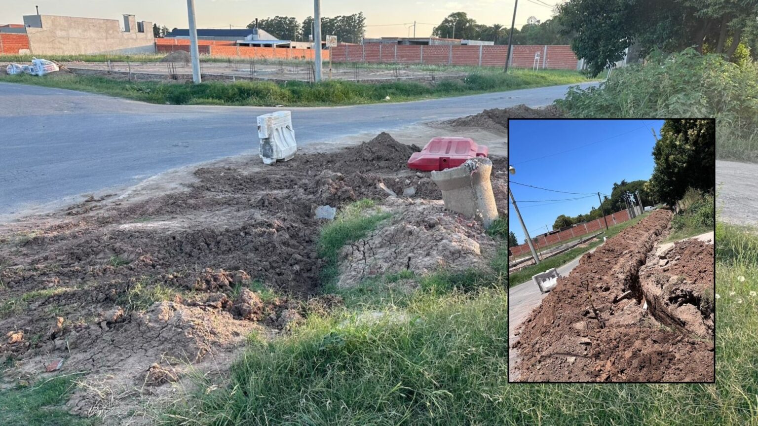 Naón y Laprida: denuncian abandono de una obra y advierten por los daños ocasionados | FM Avenida