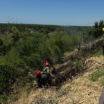 Ruta 1001: Bomberos controló un incendio de pastizales en la banquina | FM Avenida