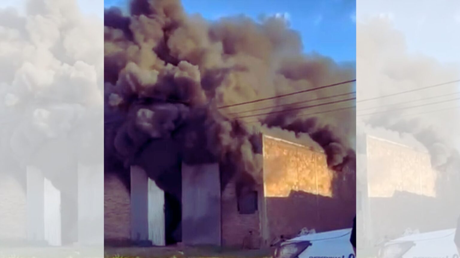 Un incendio de gran magnitud destruyó un galpón en Gobernador Castro | FM Avenida