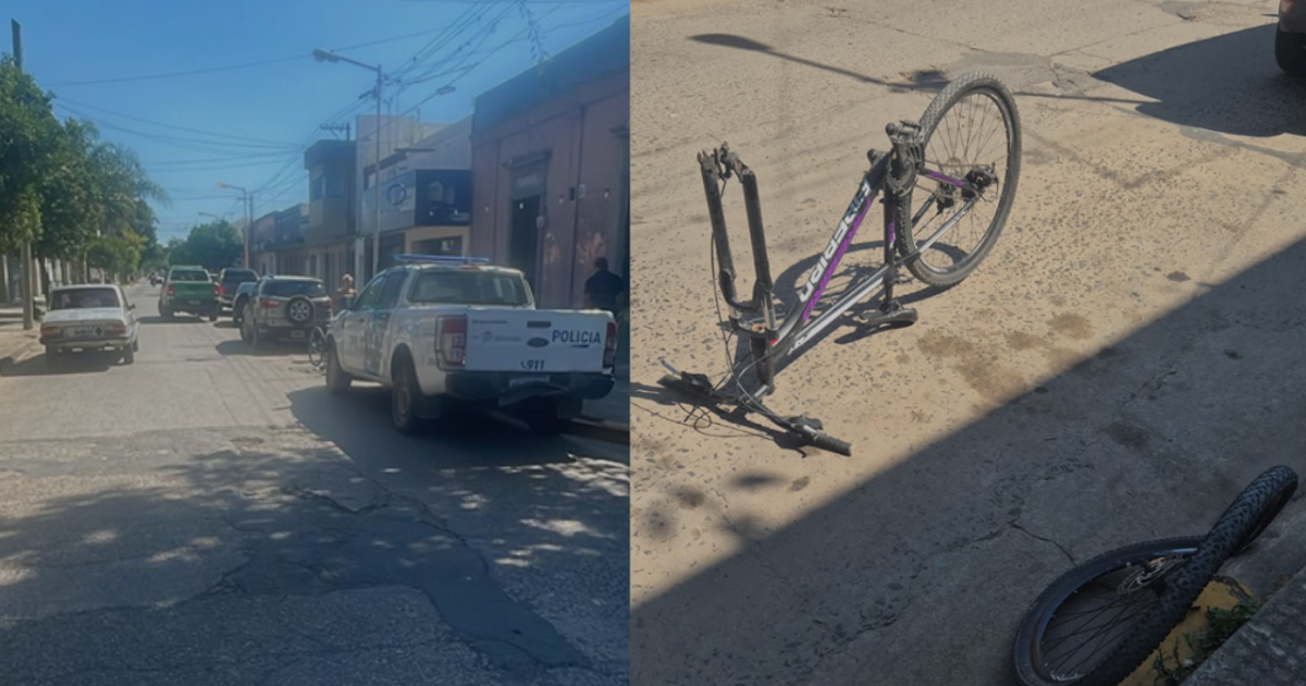 Una adolescente herida tras un choque entre una camioneta y una bicicleta | FM Avenida