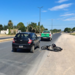 Una motociclista resultó herida tras un choque en la Ruta 1001 y Crucero General Belgrano | FM Avenida