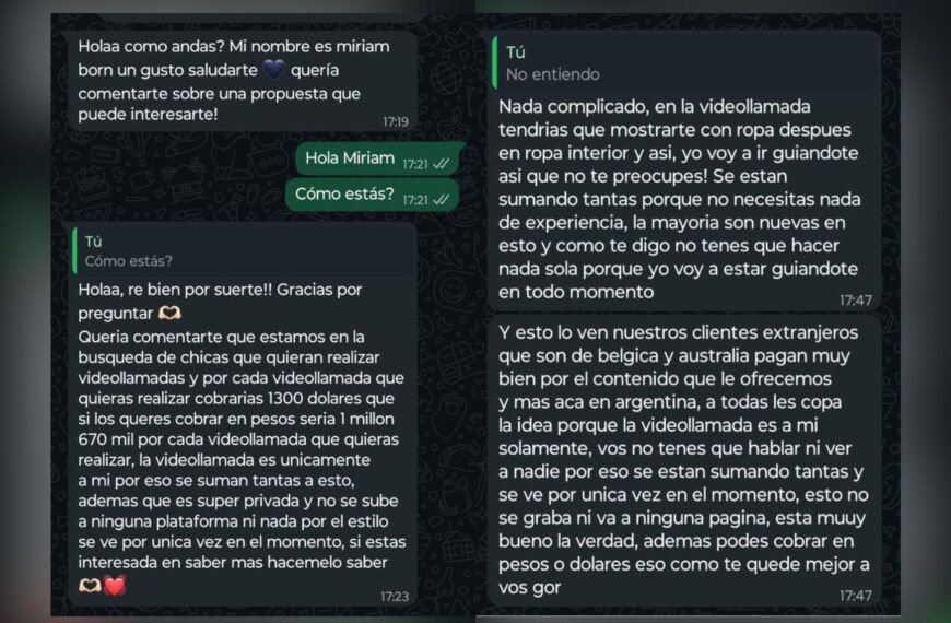 Alertan por mensajes de WhatsApp que ofrecen trabajos engañosos a mujeres: "Era para videollamadas sexuales" | FM Avenida