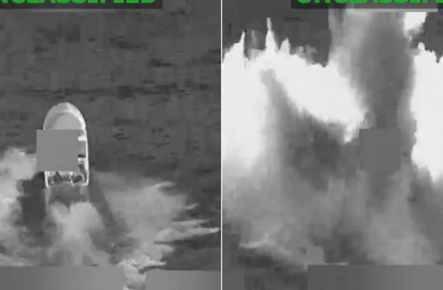 Así atacó Estados Unidos a otra narcolancha en el Pacífico: murieron dos personas | FM Avenida