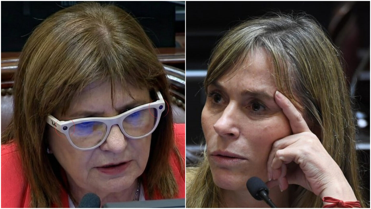 Bullrich usó lentes que filman y escuchan audios en el Senado y Di Tullio lanzó: "Te soplan todo lo que tenés que decir" | FM Avenida