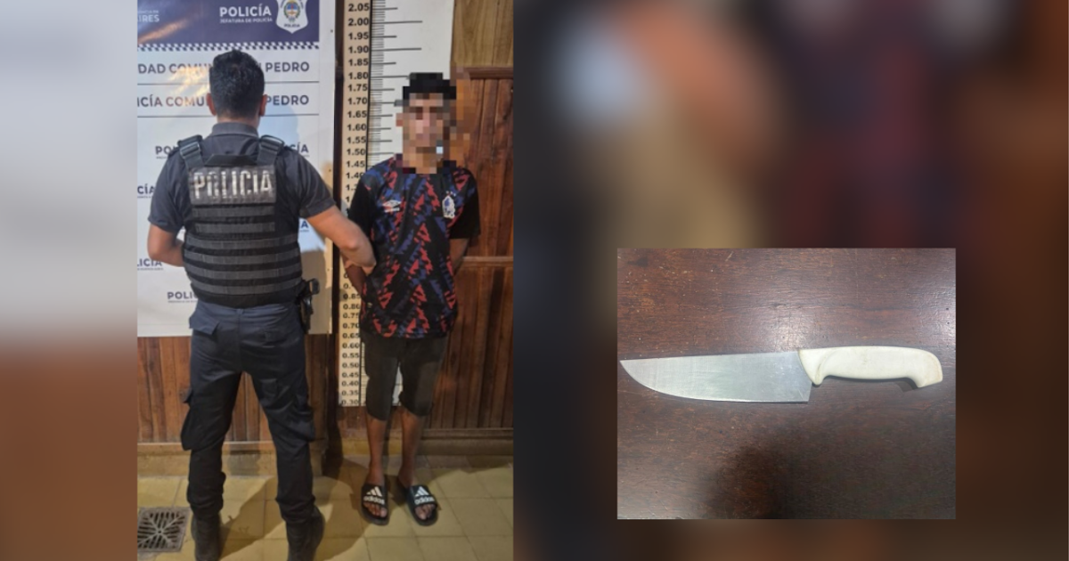 Detienen a un joven de 20 años por amenazar a su padre con un arma blanca | FM Avenida