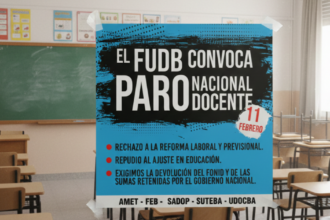 El Frente de Unidad Docente Bonaerense convocó a un paro nacional y rechazó la oferta salarial de la Provincia | FM Avenida