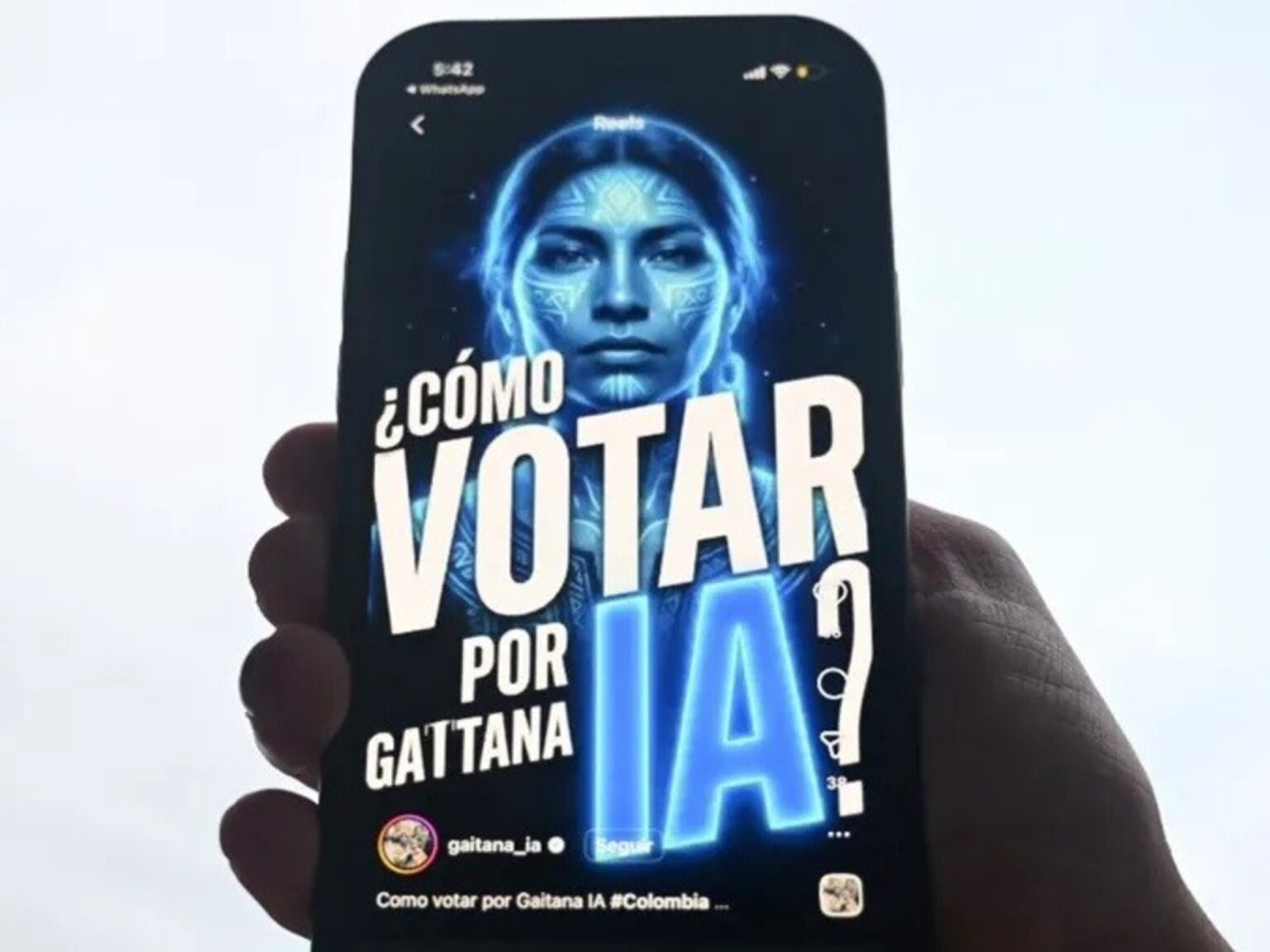 Elecciones legislativas en Colombia: "Gaitana", la candidata creada con IA que competirá por una banca indígena | FM Avenida