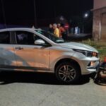 En Pellegrini y Caroni: motociclista sufrió lesiones en una pierna tras un choque contra un automóvil | FM Avenida