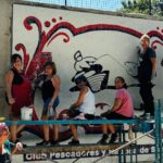 En Pescadores y Náutica: un mural en mosaiquismo para devolverle al club lo que brinda a la comunidad | FM Avenida