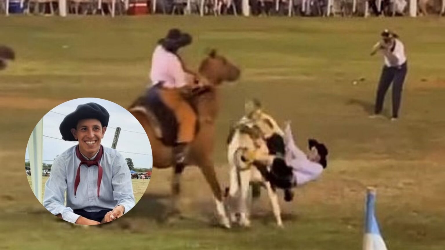 Fiesta Provincial del Caballo en Urdinarrain: otro porrazo milagroso del jinete Lito Fernández | FM Avenida