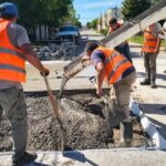 Finalizaron las obras de reparación con hormigón en la intersección de Oliveira Cézar y Maestro Reina | FM Avenida