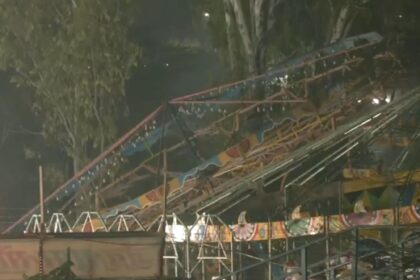 Impactante video: un muerto y nueve heridos luego de que se desplomara un juego en una feria en India | FM Avenida