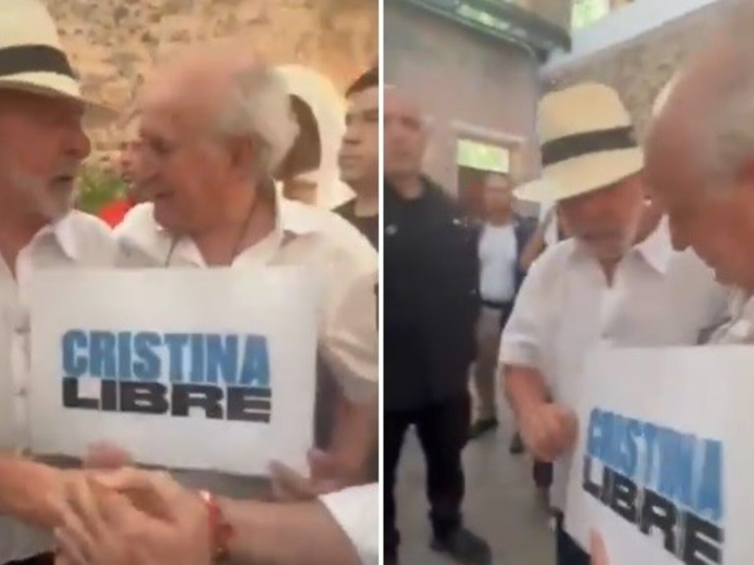 Lula da Silva se sacó una foto con un cartel de “Cristina libre” en Brasil y le pidió que “no afloje” | FM Avenida
