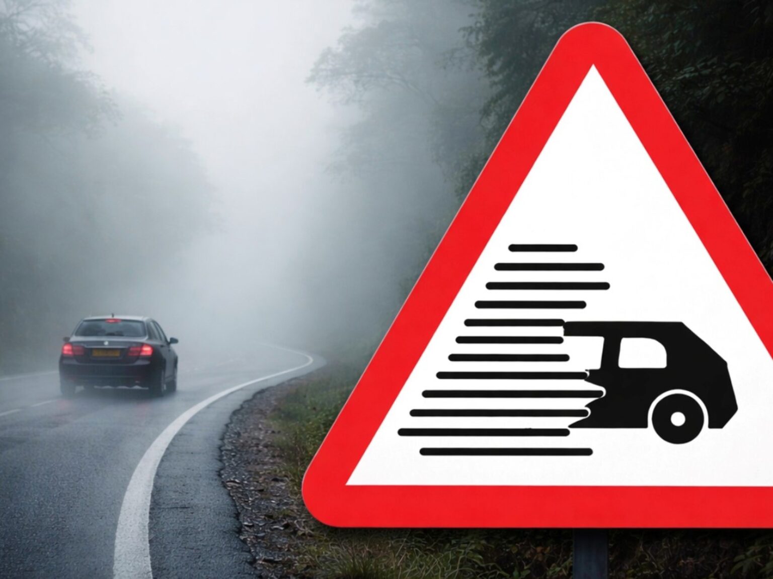 Qué significa la nueva señal de tránsito con un auto con líneas negras | FM Avenida