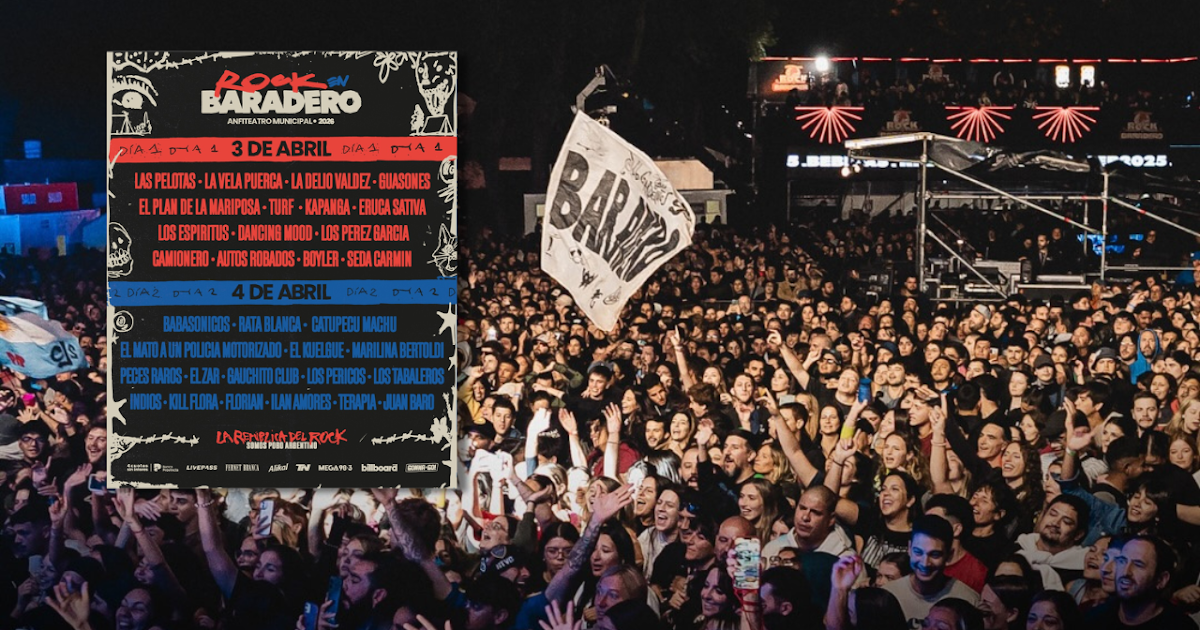 Rock en Baradero confirmó su grilla por día para la edición 2026 | FM Avenida