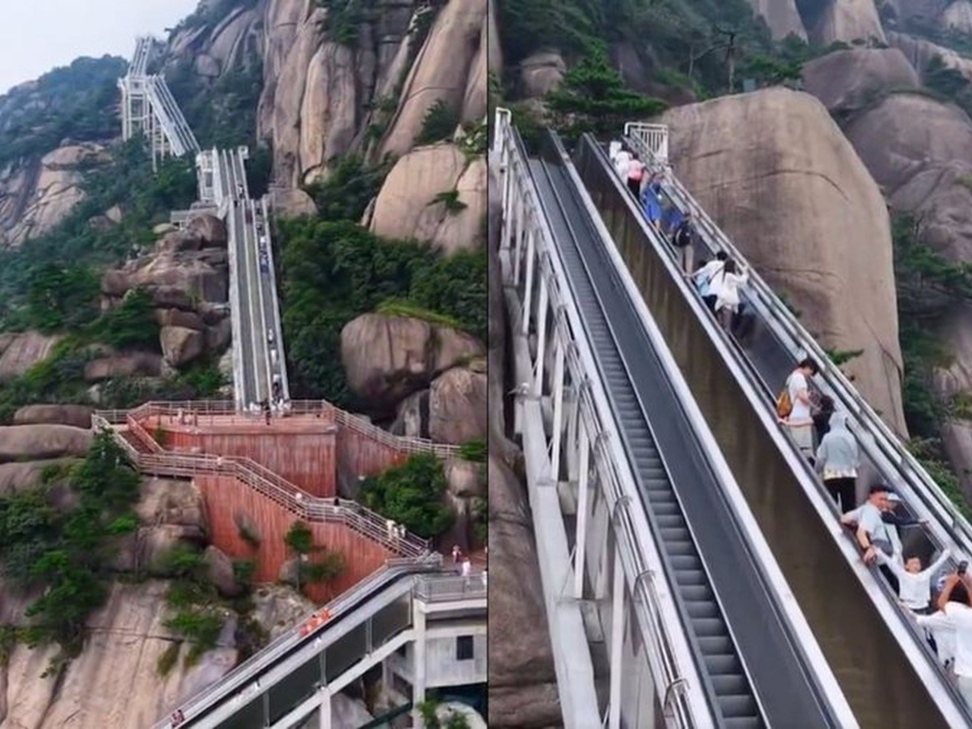 Tiene 1.236 metros y equivale a 88 pisos: así es la escalera mecánica al aire libre más alta del mundo | FM Avenida