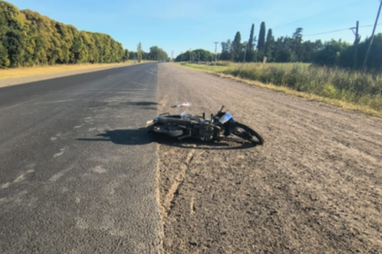Un motociclista sufrió heridas graves tras despistar en la Ruta Provincial 1001 | FM Avenida