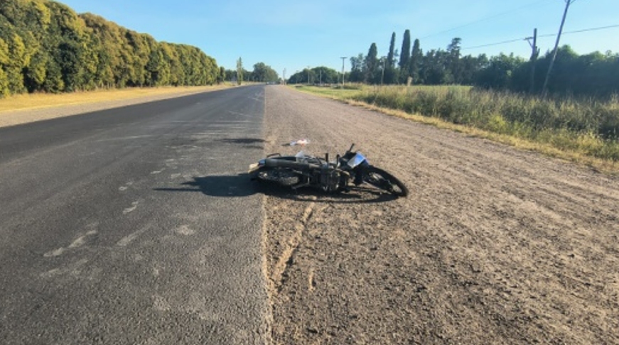 Un motociclista sufrió heridas graves tras despistar en la Ruta Provincial 1001 | FM Avenida