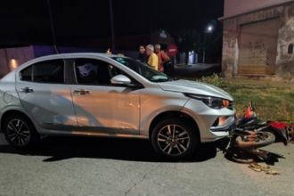 Un motociclista sufrió una fractura tras un choque | FM Avenida