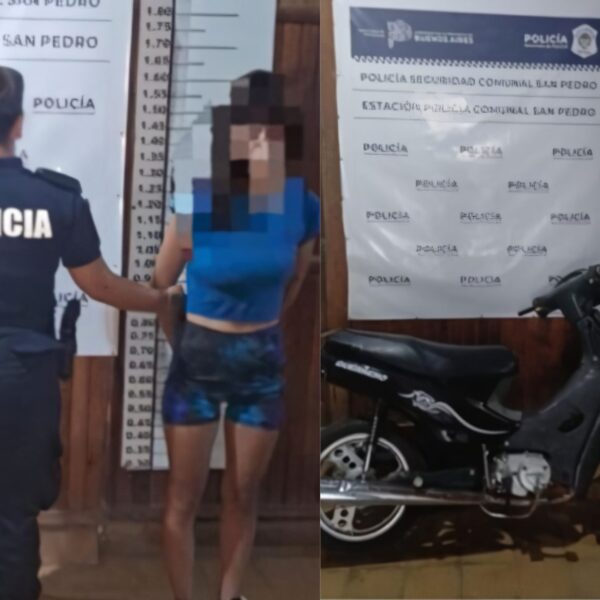 Recuperaron una moto robada en diciembre de 2025: una joven aprehendida