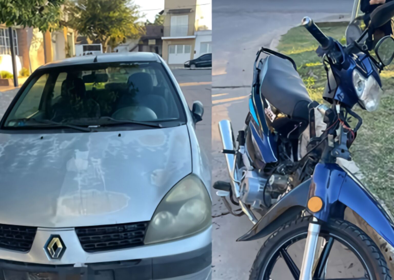 Accidente entre un auto y una moto: un adolescente trasladado al Hospital | FM Avenida