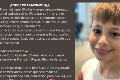 Campaña solidaria: Colectan fondos para ayudar a la familia de un niño internado por quemaduras en La Plata | FM Avenida